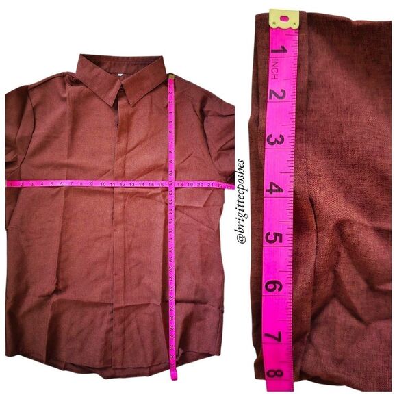 MEN Summer Fashion Short Sleeves Shirt - Picture 8 of 8